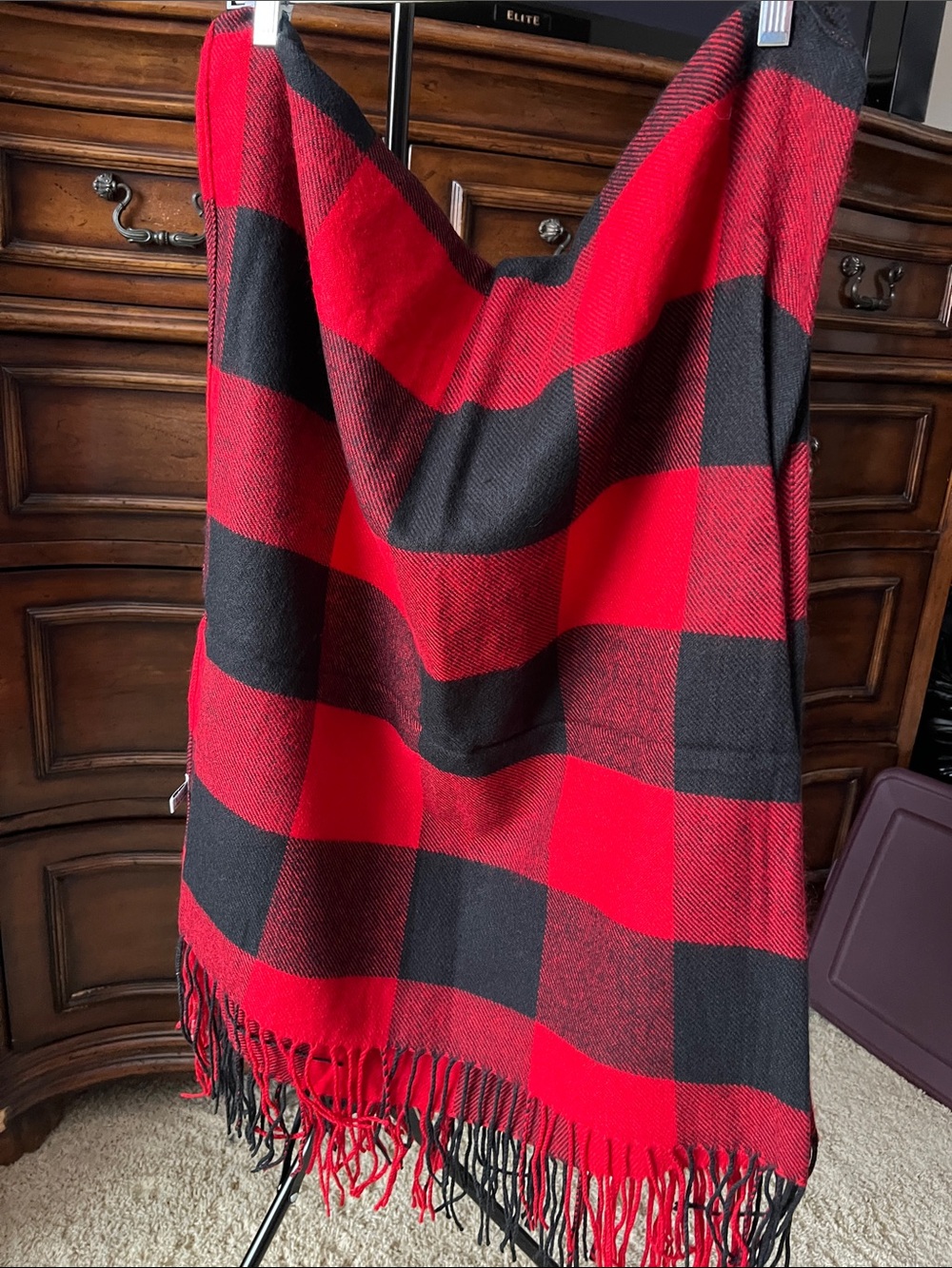 Red and Black Buffalo Plaid Throw Blanket - Home Accents